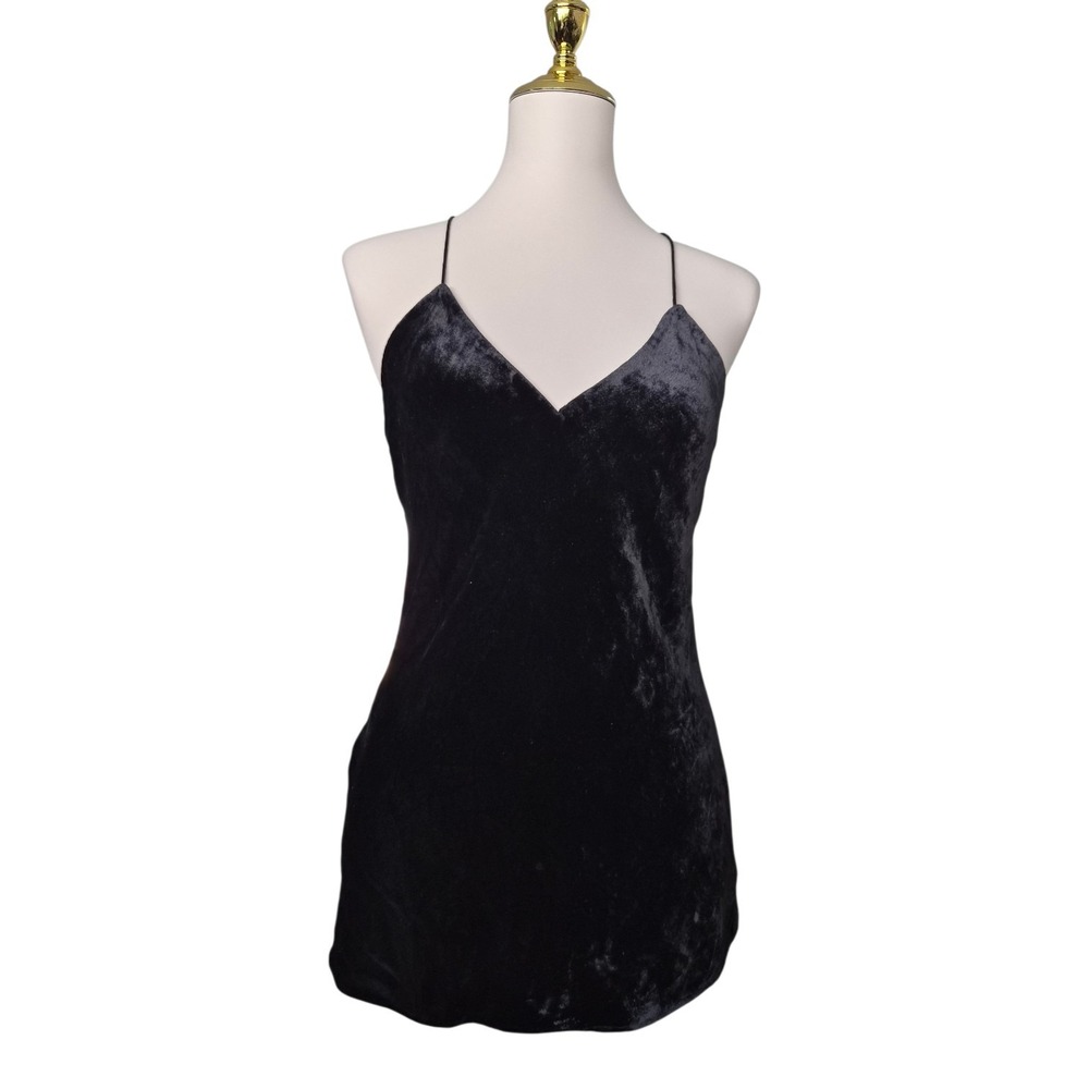 Women's Theory Draped Back Velvet Slip Cami Size M